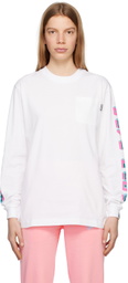 Billionaire Boys Club White Geometric Long Sleeve T-Shirt