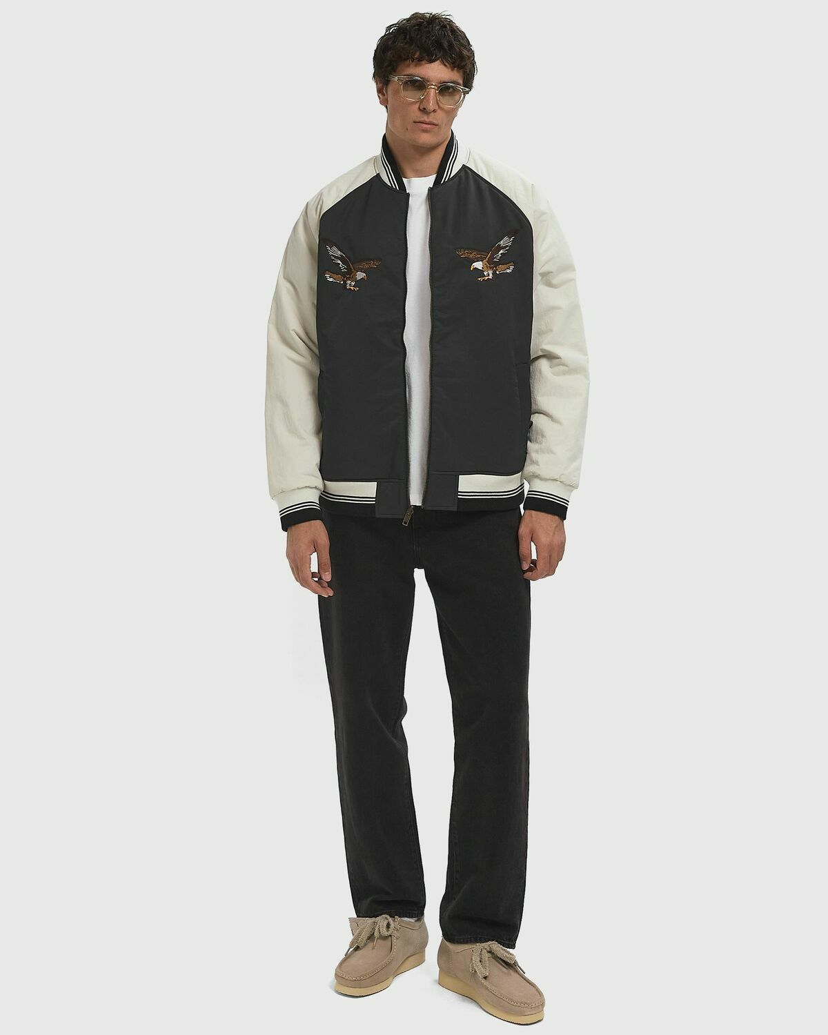 Levis MADERA REV SOUVENIR JKT black/white Mens Bomber Jacket