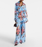 Dolce&Gabbana Floral belted silk blouse