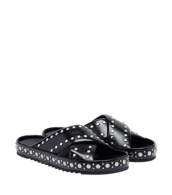 Photo: Fendi Studded leather slides