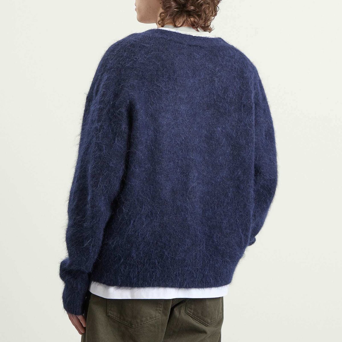 Bound Men's Parker Alpaca Cardigan in Navy