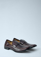 MM6 Maison Margiela Brushed Leather Loafers
