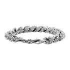 Emanuele Bicocchi Silver Flat Curb Chain Bracelet