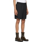 AMI Alexandre Mattiussi Black Elasticized Waistband Bermuda Shorts