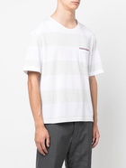 THOM BROWNE - Striped Cotton T-shirt