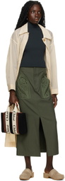 Chloé Black & Brown Small Wool Woody Tote
