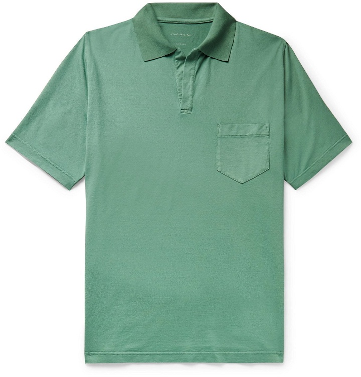 Photo: Sease - Stretch-Cotton Jersey Polo Shirt - Green