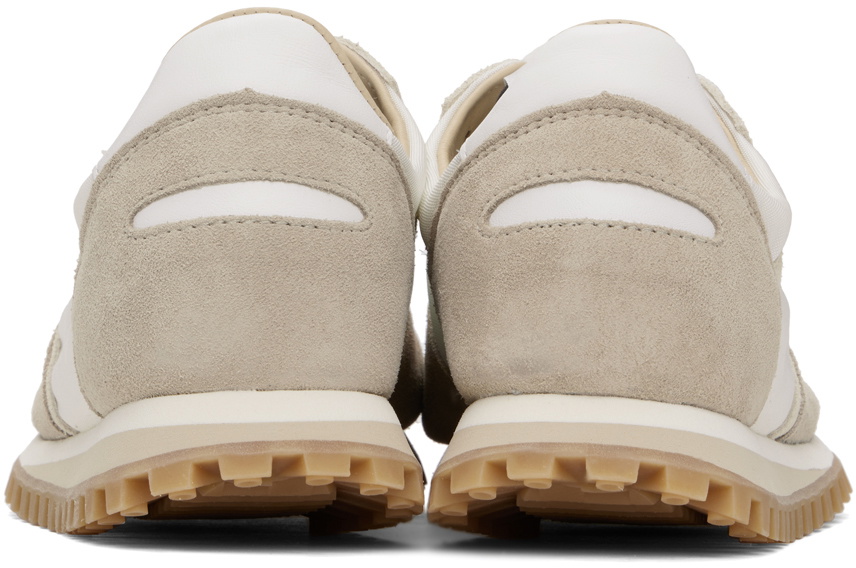 Spalwart White & Taupe Marathon Trail Low Sneakers