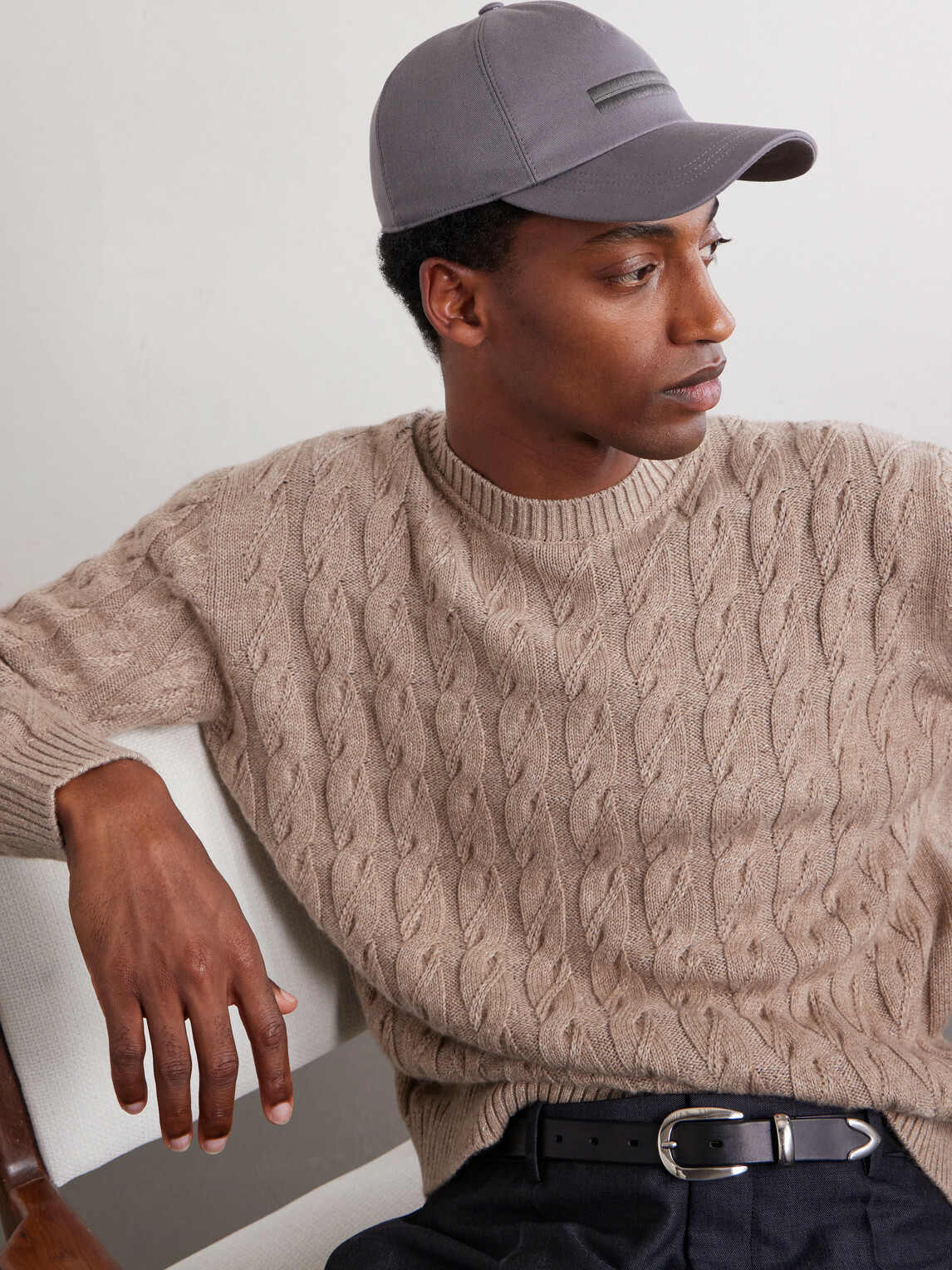 Zegna - Embroidered Cotton-Twill Cap - Gray