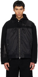 Song for the Mute Black TKL Edition Faded Denim Jacket
