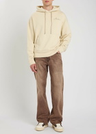 Amiri Ma Quad Checkerboard Logo-embroidered Hooded Cotton Sweatshirt Off White