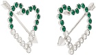 Safsafu Silver & Green Cupido Earrings