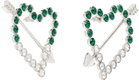 Safsafu Silver & Green Cupido Earrings