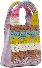 Marco Rambaldi Multicolor Leather & Crochet Shoulder Bag