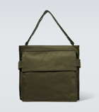 Burberry Canvas and leather-trimmed messenger bag