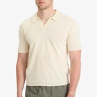 Norse Projects Men's Leif Cotton Linen Polo in Kit White