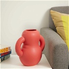 Home Studyo Oscar Vase in Coral Red 