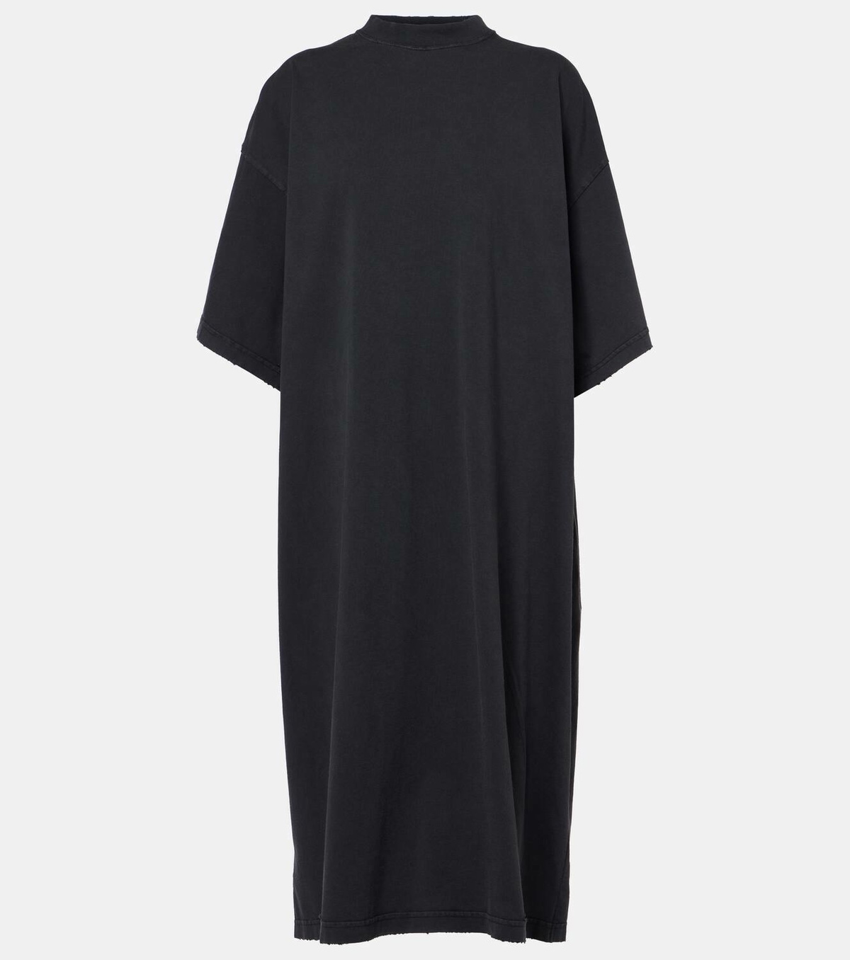 Balenciaga Logo cotton jersey midi dress Balenciaga