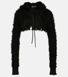 Didu Distressed cropped hoodie