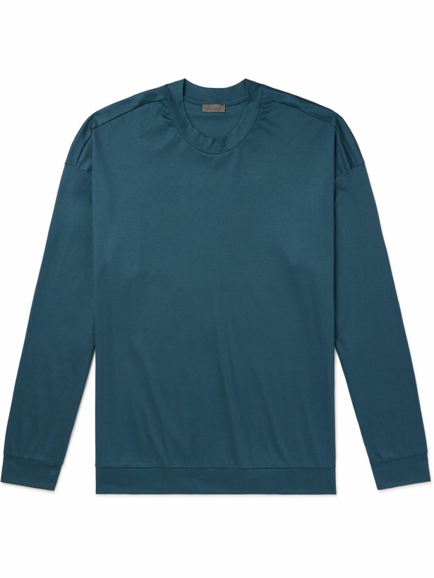 Photo: Zimmerli - Sea Island Cotton-Jersey T-Shirt - Blue