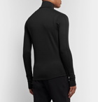 Moncler Grenoble - Lupetto Stretch-Jersey Half-Zip Mid-Layer - Black