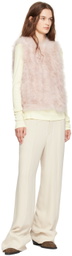 Yves Salomon Pink Feather Vest