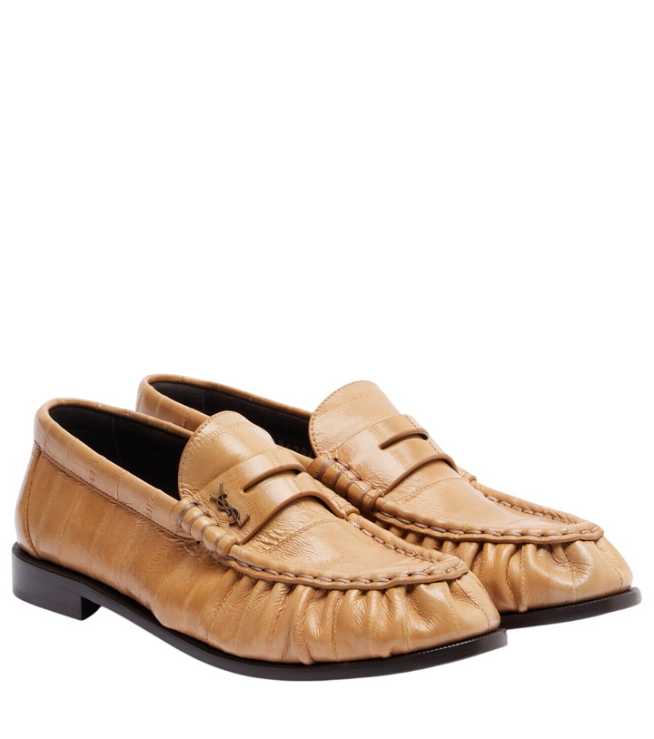 Photo: Saint Laurent Leather penny loafers