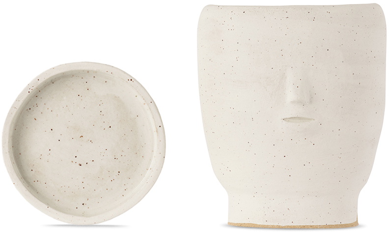 Rami Kim Studio White Footed Face Pot Set