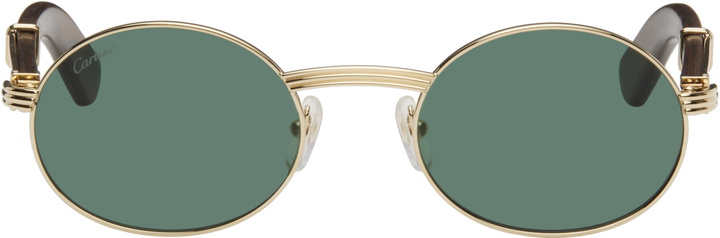 Photo: Cartier Gold 'Première de Cartier' Sunglasses