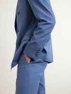 Dolce&Gabbana - Double-Breasted Wool Blazer - Blue