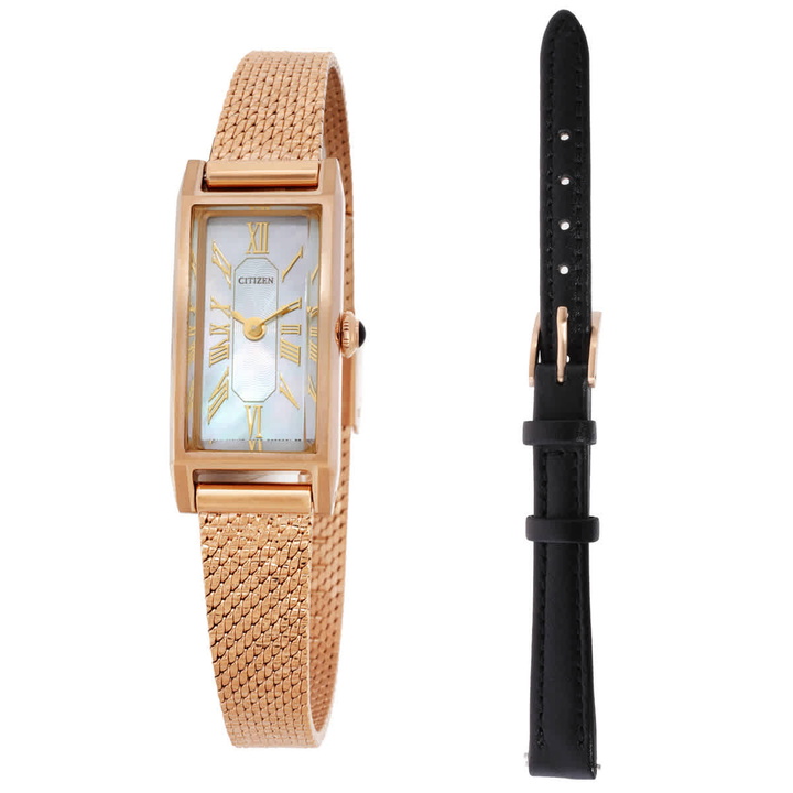 Photo: Citizen Eco-Drive Mother of Pearl Dial Ladies Watch EG7043-33D
