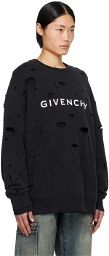 Givenchy Black Cutout Sweatshirt