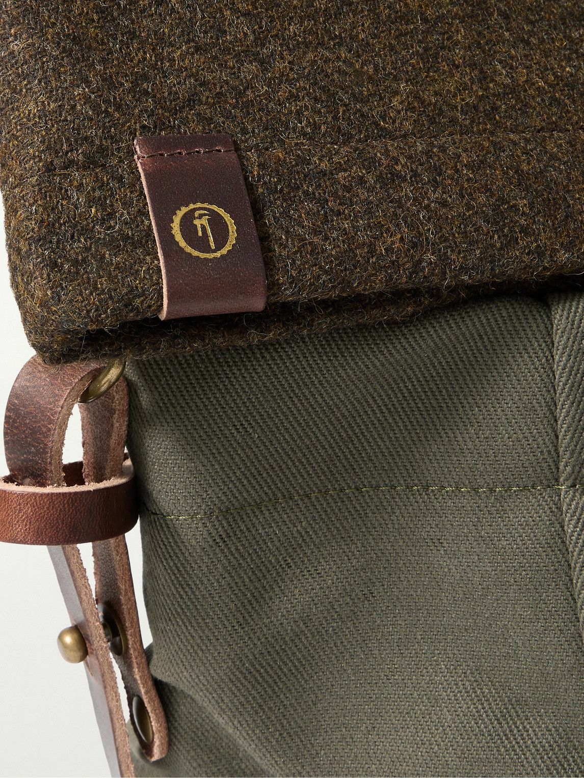 Bleu de Chauffe - Cabine Leather-Trimmed Tweed and Canvas Weekend Bag