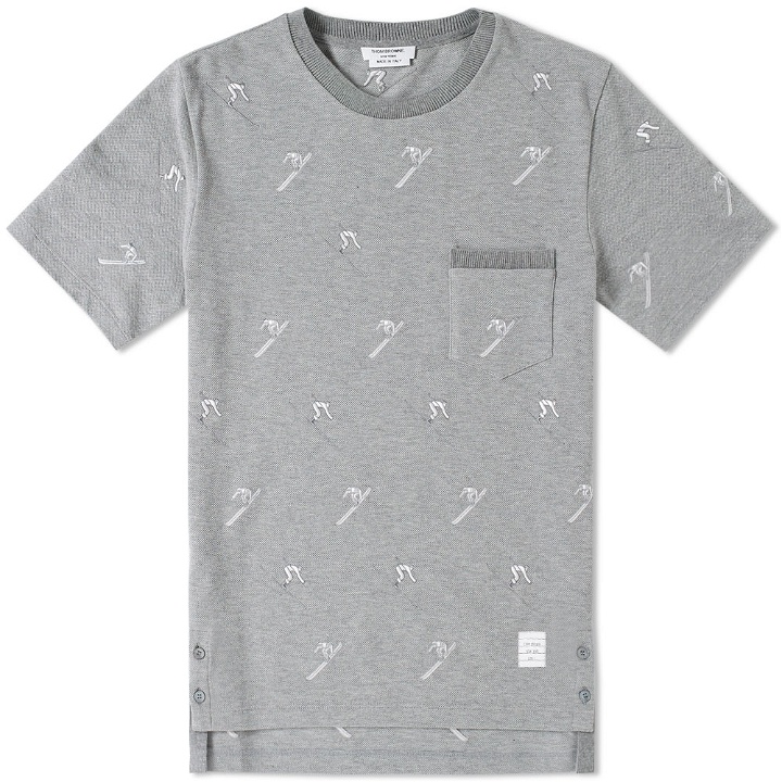 Photo: Thom Browne Skier Embroidery Pique Tee