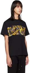 Versace Jeans Couture Black Paneled T-Shirt