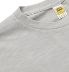 Velva Sheen - Printed Slub Cotton-Jersey T-Shirt - Gray