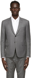 Thom Browne Grey High Armhole Sport Coat Blazer