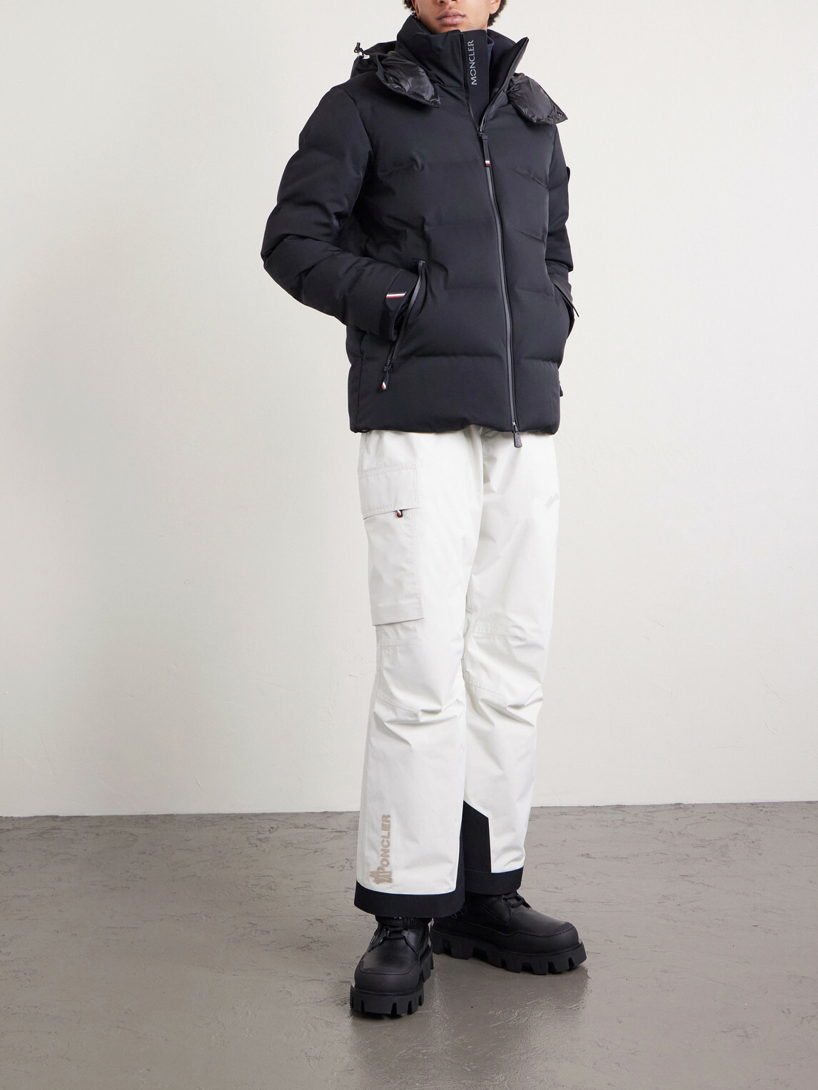 Moncler Grenoble - Wide-Leg Padded 3L GORE-TEX Ski Salopettes