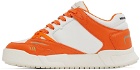 Heron Preston Orange & White Low Key Sneakers