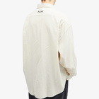 Acne Studios Men's Setar Basket Weave Shirt in Off White