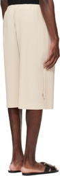 HOMME PLISSÉ ISSEY MIYAKE Beige Wear Or Wrap Shorts