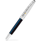 Montblanc - Meisterstück Resin and Platinum-Plated Ballpoint Pen - Blue