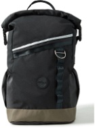 Sealand Gear - Rowlie Colour-Block Upcycled Canvas and Ripstop Roll-Top Backpack
