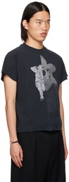 Enfants Riches Déprimés Black Junk Pig Assemblage T-Shirt