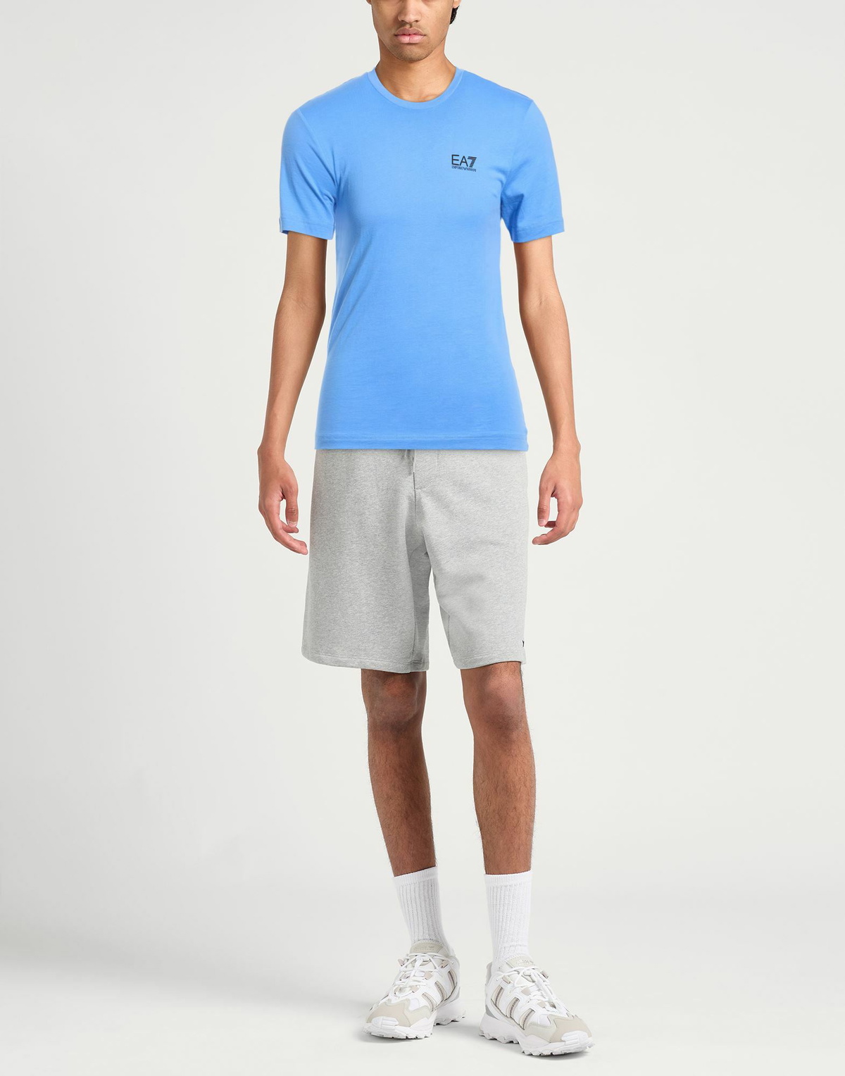 Ea7 Mens T-shirt Light in Blue