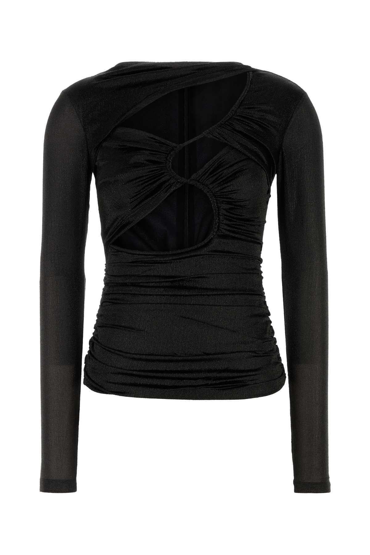 Isabel Marant Black Stretch Polyester Blend Oceany Blazer