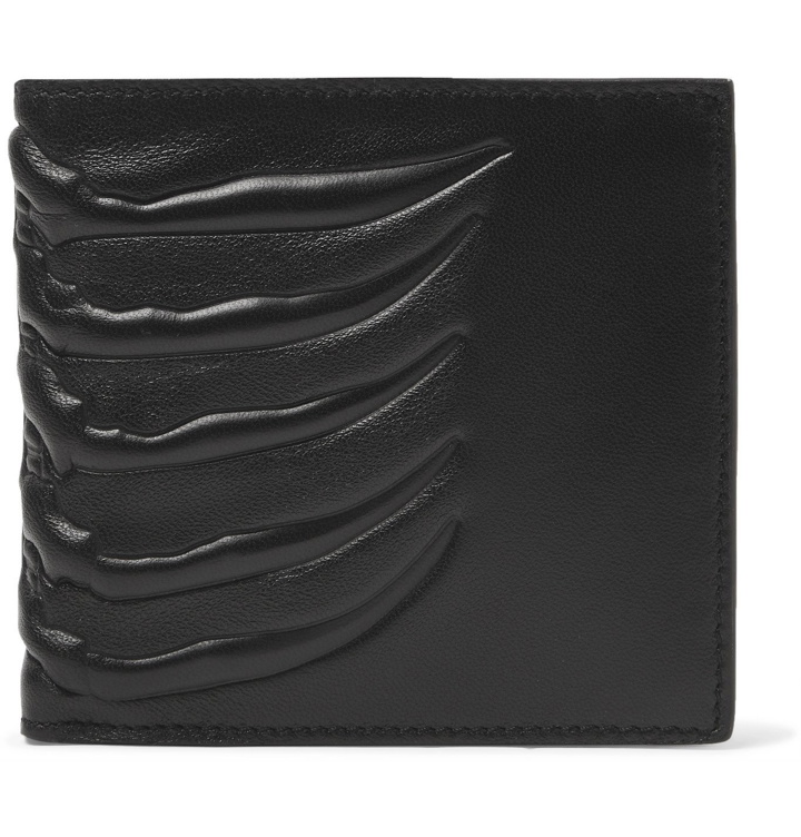 Photo: Alexander McQueen - Embossed Leather Billfold Wallet - Black