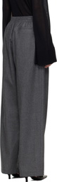 LE17SEPTEMBRE Gray Drawstring Easy Wool Trousers