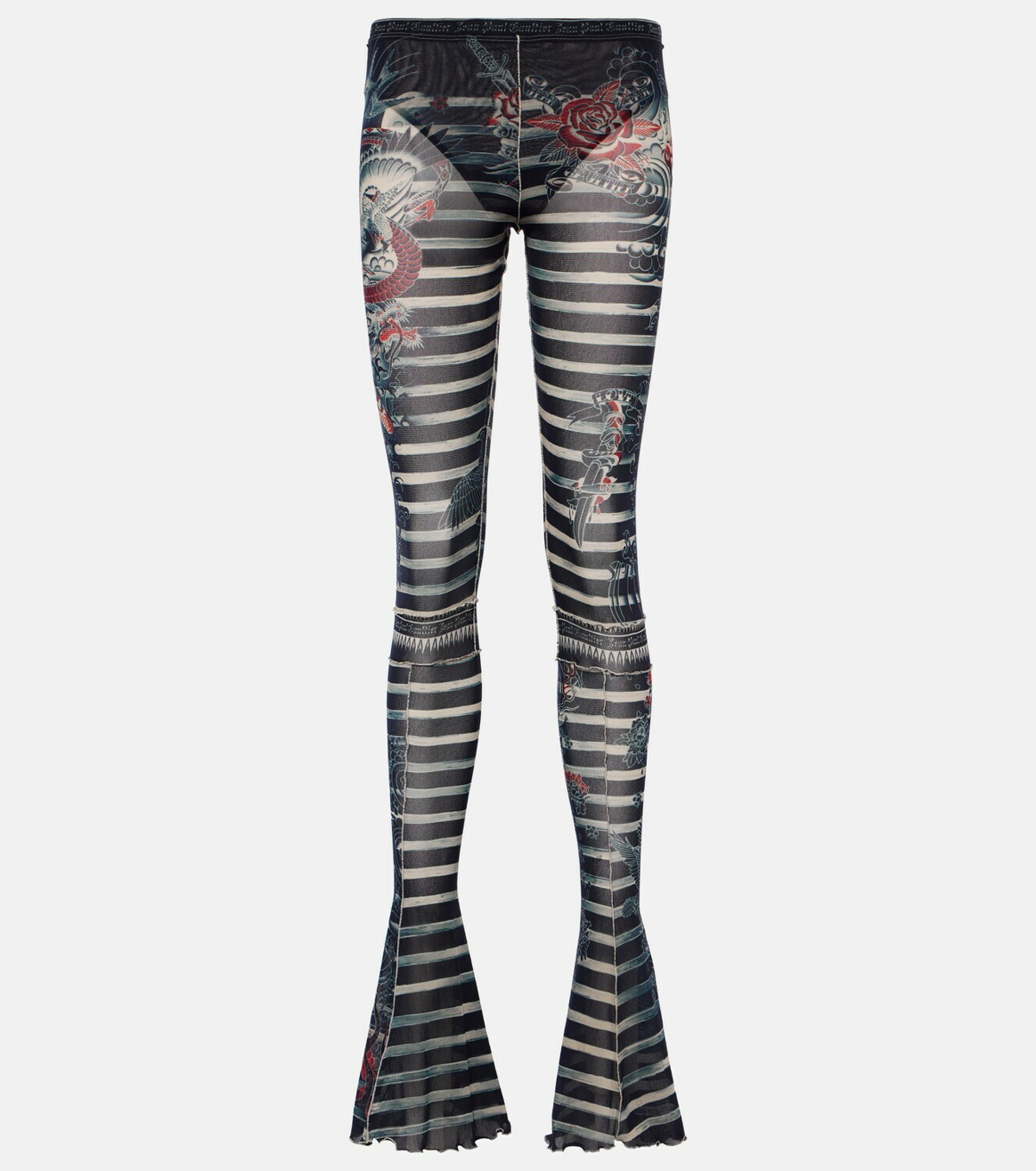 Jean Paul Gaultier Tattoo Collection flared pants Jean Paul Gaultier