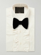 Favourbrook - Ruffled Cotton-Poplin Shirt - Neutrals